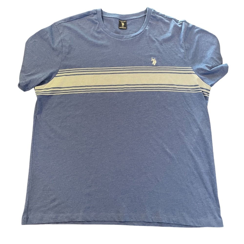 U.S. Polo Assn. XXL Men's Blue Pullover Crewneck Short Sleeve Shirt Pre-Owned